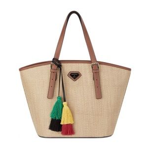 NWT Mateo for INC Carmen Straw Tote, One Size New w/Tag Retail $99.50